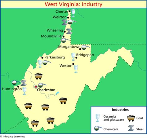 West Virginia Map With Cities